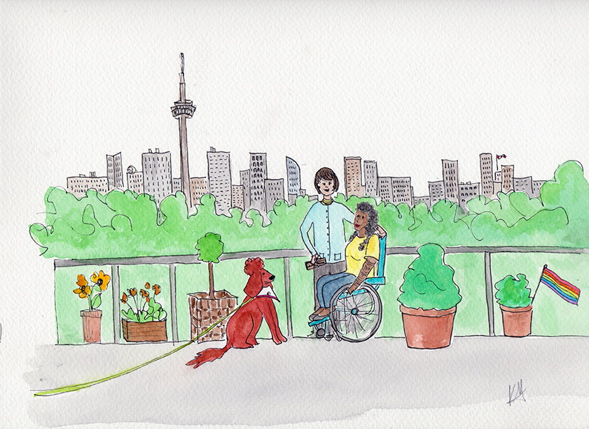 Henry's There to Care art by Karin McLean