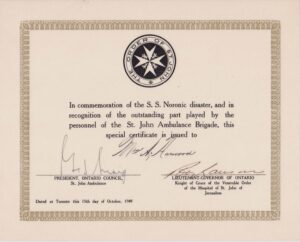 Noronic Certificate