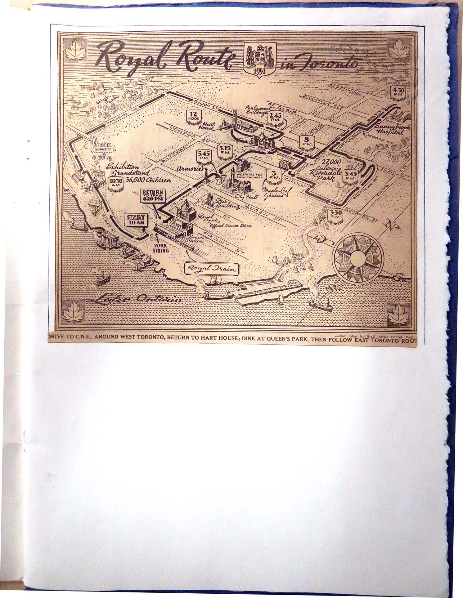 1951 Royal Visit Scrapbook page 2